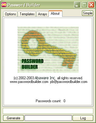 Password Builder Screenshot